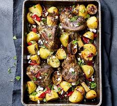 Submerge the lamb shanks in the liquid, cover the pot, and cook in the oven, turning the shanks a couple of times during the braising, until the meat is tender and pulling away from the bone. Lamb Shank Recipes Bbc Good Food