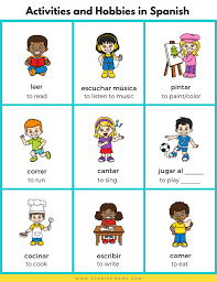 Teach your child spanish with spanish for kids; Spanish For Kids Sports Activities And Hobbies In Spanish Bilingual Kidspot