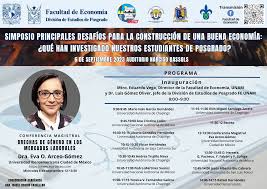 Simposio “Principales desafíos para la construcción de una buena economía:  ¿qué han investigado nuestros estudiantes de p