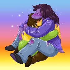 Hugs :3 (Art by Saul Lewis) : r/Deltarune