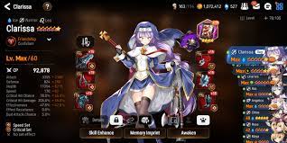 Clarissa my waifu. I've been playing epic seven for about 50 days. Is my  build for Clarissa any good? : r/EpicSeven