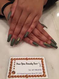 Watch me do my nails | acrylic nails tutorial. Design Coffin Olive Green Nails Novocom Top