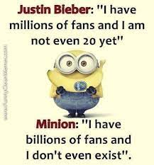 Justin Bieber Quotes Funny Minion Memes Funny Minion Quotes Minions Funny