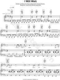 An edited live performance of 'true love waits' produced by dan mulcahy with added instruments to create a full band version and to imagine a 90s era studio. Mumford Sons I Will Wait Sheet Music In Bb Minor Transposable Download Print Sheet Music Mumford Music