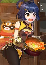 Xiangling Fan Art En 2020 Jeux Mignon Jeux Video