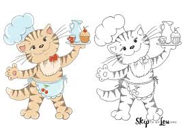 cat coloring pages skip to my lou