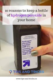 Hydrogen Peroxide Is Really Handy To Keep Around The House Hydrogen Peroxide Diy Cleaning Products Helpful Hints