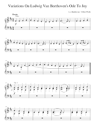 459 scores found for ode to joy. Variations On Ludwig Van Beethoven S Ode To Joy Sheet Music For Piano Solo Musescore Com