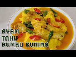 • kecap manis • jeruk nipis. Gurihnya Resep Ayam Tahu Kuah Kuning Santan Cara Memasak Ayam Dan Tahu Kuah Kuning Yang Enak Youtube