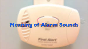 Meaning Of Beep And Chirp Sounds Of A Carbon Monoxide Detector First Alert Youtube