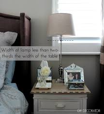 The table lamps should always be proportional to the space. What Is The Right Bedside Lamp Height Diy Decorator Bedside Lamp Lamp Bedside Lamps Ideas Night Stands