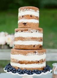 A Chocolate Chip Cookie Wedding Cake Maybe Cover It With Icing To Be Decorated And Look Like A Normal Cake But Choco Ice Cream Wedding Ice Cream Cookies Cake