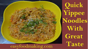 Fry Yippee Noodles Recipe Quick Yippee Noodles With Great Taste Sunfeast Yippee Noodles Recipe Youtube