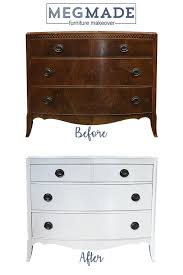 Love This Beautiful Traditional Dresser We Painted In White The Before And After Is Stunning Furniture Restoration White Painted Furniture Furniture Makeover