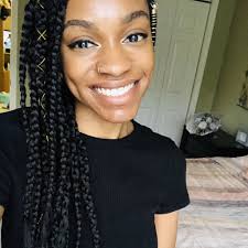 Long braids can range anywhere from the length of the braiding hair can also change the amount of packs you may need. I Did A Box Braids Hairstyle At Home Editor Experiment Popsugar Beauty