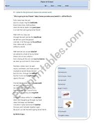 I'm doggone if i'm gonna cry the blues. Lyrics We Re Going To Be Friends Esl Worksheet By Dafodil