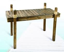 Wooden Dock Table Nautical Furniture Decor Nautical Outdoor Furniture