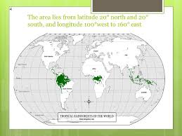 Latitude and longitude are the units that represent the coordinates at geographic coordinate system. Tropical Rain Forest Biome Ppt Video Online Download