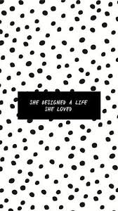 Black And White Polka Dot Desktop Background Photo By Kay Brighton Cool Wallpapers For Phones Phone Backgrounds Wall Paper Phone