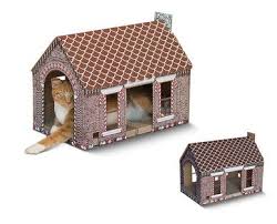 cat or rabbit cardboard house from aldi easy assembly pet spaces cardboard house creative space