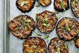 Roasted Eggplant With Miso And Sesame Seeds Recipe Recipe Roasted Eggplant Recipes Roast Eggplant Eggplant Recipes Easy