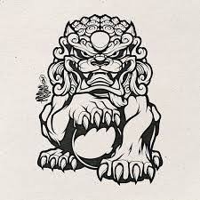 Image Result For Chinese Guardian Lion Drawing Tattoo Art Drawings Foo Dog Tattoo Foo Dog Tattoo Design