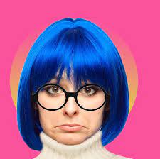 Crazy hair day 2011 « white threads. 10 Best Blue Hair Halloween Costumes 2021 Blue Wig Costume Ideas