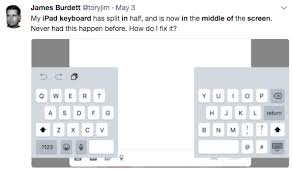 How To Fix Ipad Keyboard In Middle Of Screen Ipad Keyboard Split