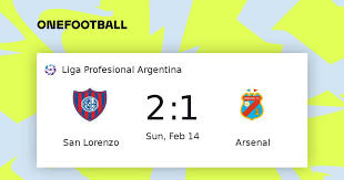 Goooollll de fernández@sanlorenzo 1 vs arsenal 0#vamosciclon . San Lorenzo Vs Arsenal 2 1 Liga Profesional Argentina 2 14 21 Utc Onefootball