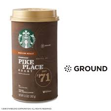 Starbucks via instant coffee medium roast packets — pike place roast — 1 box (50 packets) pike place · 50 count (pack of 1) 4.7 out of 5 stars. Starbucks Medium Roast Ground Coffee Pike Place Roast 100 Arabica 1 Canister 13 5 Oz Walmart Com Walmart Com