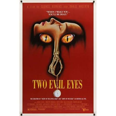 TWO EVIL EYES 1sh Movie Poster