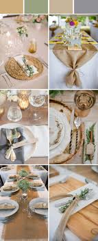 Either use wood as the main element to style up your wedding tables, or else there is the option to use rustic lanterns, pots or birdcages wrapped in twine or burlap. Wedding Table Setting Decoration Ideas For Reception Elegantweddinginvites Com Blog