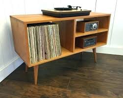 Record Storage Ideas Must See New Mid Century Modern Player Console Turntable Furniture Vinyl Stand With U Vinyl Record Furniture Turntable Furniture Furniture