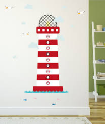 Lighthouse Height Chart Wall Sticker