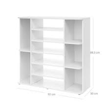 Check spelling or type a new query. Vasagle Multi Tier Shoe Rack Shoe Storage With Adjustable Shelves Entryway Cabinet Melamine Veneer Easy To Clean 92 X 30 X 88 5 Cm White Lbc05wt