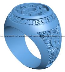 Open Source Ring B002885 File Stl Free Download 3d Model For Cnc And 3d Printer Download Files Stl In 2020 Stl 3d Printer 3d Printing