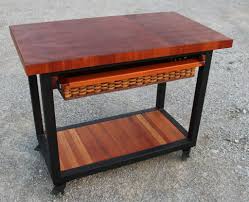 Island Mobile Butcher Block Work Station Butcher Block Stair Basket Kitchen Island Table