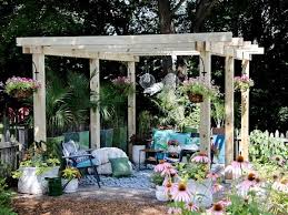 Diy canopy for an old outdoor swing : How To Build A Wood Pergola Hgtv