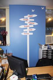 Customised Street Sign Created For An Office At Oasis Transitional Accomodation Design Create Sign Wall Graphics