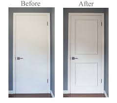 Diy Series Self Adhering Moulding Two Piece Applied Door Moulding Kit Get The Custom High End Look Quickly And Easily Decoration Porte Interieur Deco Porte Interieure Moulure Porte
