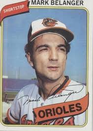 DAVE BELANGER 1980 TOPPS BASEBALL CARD #425 BALTIMORE ORIOLES