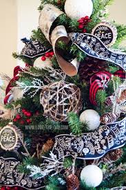 Black And White Buffalo Check Ribbon Michaels Buffalo Check Christmas Tree Michaels Dream Tree Challenge 2015 Christmas Tree Inspiration Glam Christmas Tree Buffalo Check Christmas