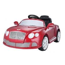 Ride On Car Toy For Kid Powered Wheels R C Licensed Bentley Continental Gt Red Toy Car Bentley Continental Gt Kids Power Wheels