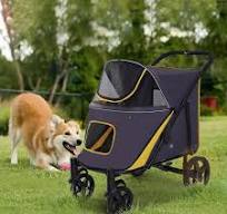Factory Direct Extra Large Dog Space Stroller Big Durable Pet Stroller for  Big Dog