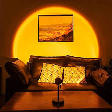Led Sunset Projector Lamp Tiktok Lights Usb Operation Rainbow Night Light Atmosphere Table Lamp Living Room Bedroom Coffee Store Background Wall Decoration Colorful Lights 8593127 2021 19 08