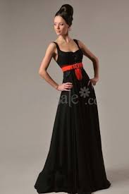 Black Dress With Red Belt Dresses Evening Dresses One Piece Gown
