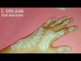 1.0.5 gambar henna pengantin motif cantik; Tutorial Henna Tangan Simple Dan Mudah Blog Lif Co Id
