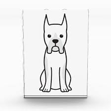 Boxer Dog Cartoon Award Zazzle Com Boxer Dogs Cartoon Dog Cartoon Drawings