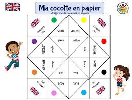 Je vais m'occuper de ce problème. Cocotte En Papier Des Couleurs En Anglais Un Anniversaire En Or