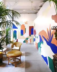 Noemie Cedille Sur Instagram Dernier Week End Pour Aller Voir Ma Fresque A La Casa Corona En Sirotant Un Cocktail Peinture Murale Fresque Parement Mural